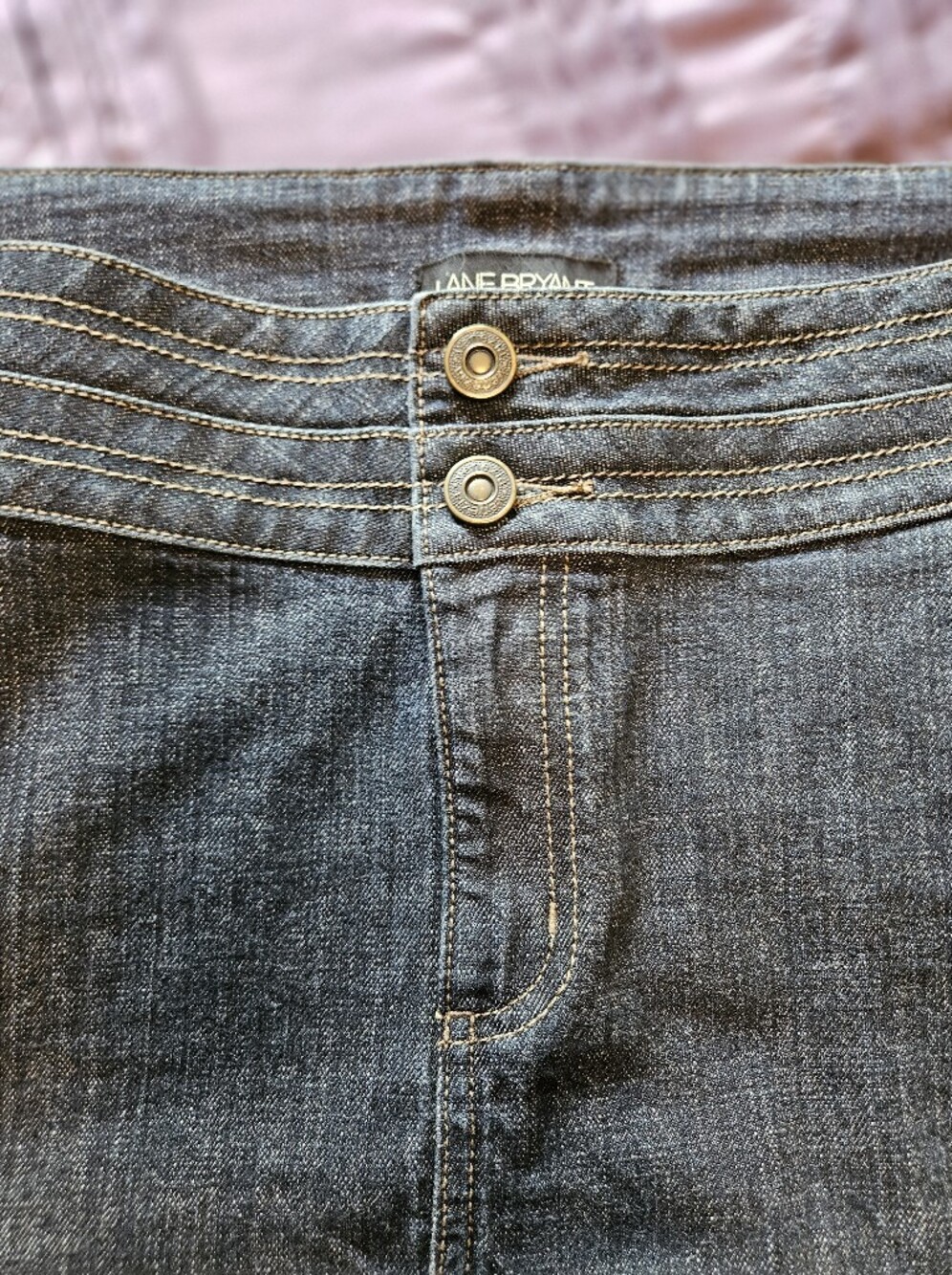 Lane Bryant Dark Blue Denim Slim Skirt